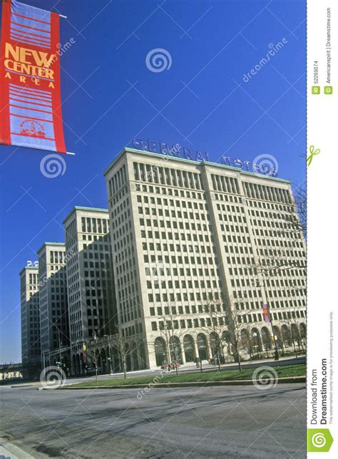 General Motors Headquarters In Downtown Detroit Mi Editorial Stock