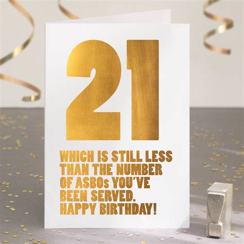 21st Birthday Card Ideas Funny Printable Templates Free