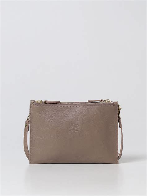Il Bisonte Crossbody Bags For Woman Dove Grey Il Bisonte Crossbody