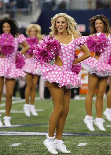 Photos Nfl Cheerleaders Wear Pink For Breast Cancer Awareness Mo