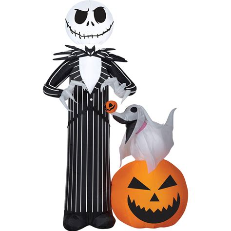 Light up your halloween yard decor with sweet jack skellington sitting on a tombstone! Airblown Jack Skellington Inflatable Halloween Holiday ...