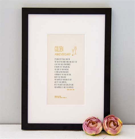 Personalised Silver Wedding Anniversary Poem A4 Print By Dotty Dora