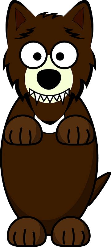 Wolf With Big Fake Teeth Clipart Free Download Transparent Png