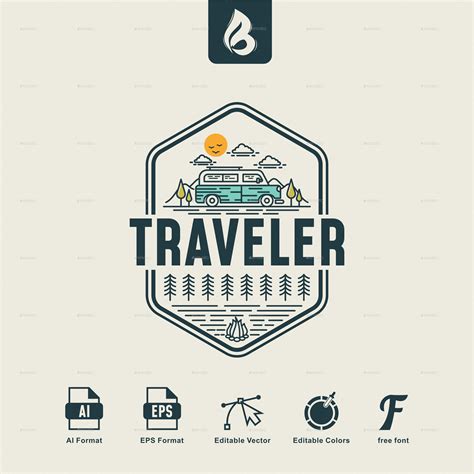 Traveler Logo Logo Templates Graphicriver