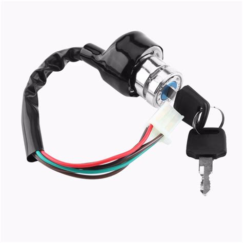 Car Styling Universal 6 Wire Ignition Switch 3 Position 2 Keys