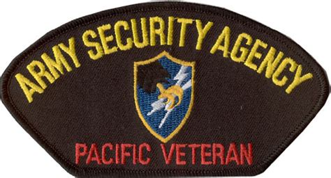 Armed Forces Insignia Pacific Veteran Asa Army Security Agency Patch