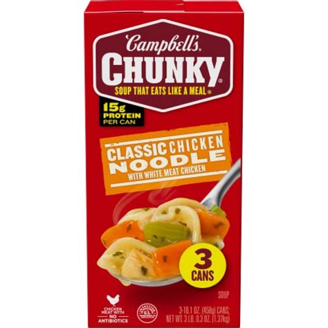 Campbells Chunky Soup Classic Chicken Noodle Soup 3 Pk 161 Oz