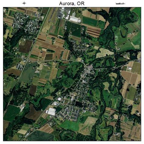 Aerial Photography Map Of Aurora Or Oregon