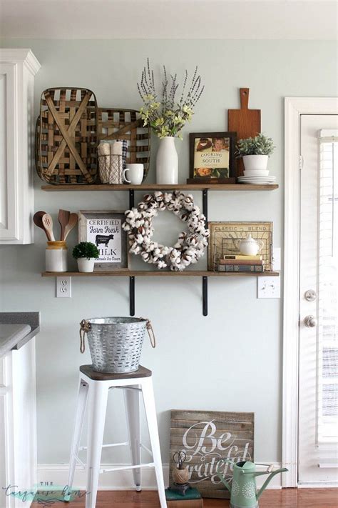 How do i display on this half wall in kitchen ??? 45+ Best Kitchen Wall Decor Ideas and Designs for 2021
