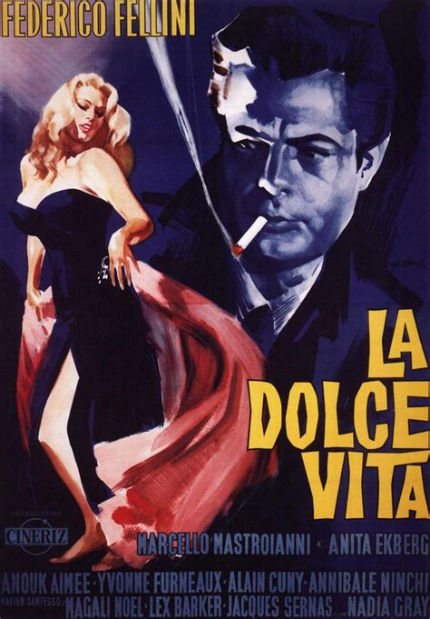 Poster For La Dolce Vita The Sweet Life 1959 Hd 1080p Cartaz Erotismo