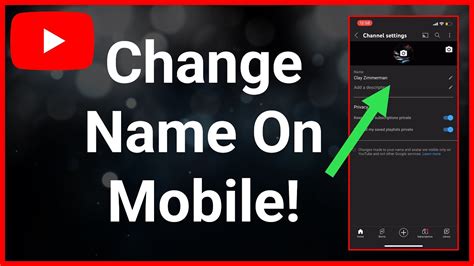 How To Change YouTube Channel Name On Mobile YouTube