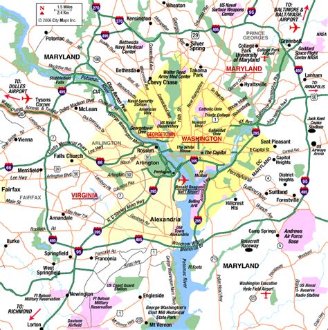 District Of Columbia Map