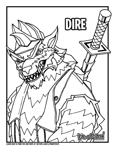 Fortnite coloring pictures how to display ping in fortnite ps4 to print. Fortnite Dire - Free Coloring Pages