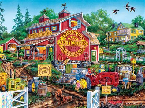 I grew up as a child with some wonderful world class puzzles in my household. Antique Barn, 500 Pieces, MasterPieces | Puzzle Warehouse