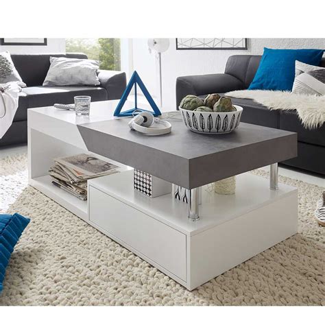Ebay couchtisch shabby landhaus tisch wohnzimmer. Design Couchtisch Adrias in Weiß Grau | Pharao24.de