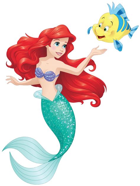 Nuevo Artworkpng En Hd De Ariel And Flounder Disney Princess Filed