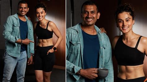 Taapsee Pannu Flaunts Washboard Abs In New Stills With Gym Trainer