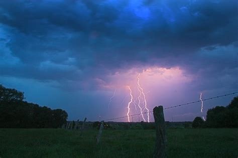 Dark Cumulonimbus Clouds With Lightning