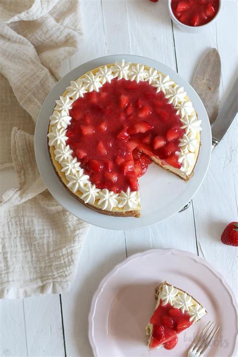 .sugar free strawberry cheesecake, strawberry cheesecake baked french toast casserole, strawberry personalize your experience. American Cheesecake mit Erdbeeren - Käsekuchen Deluxe ...