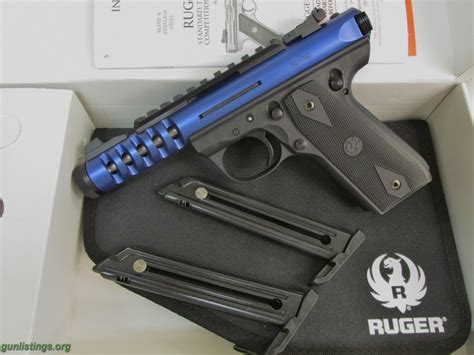 Pistols Ruger 3908 2245 Lite 22 Lr 44 Blue Anodize