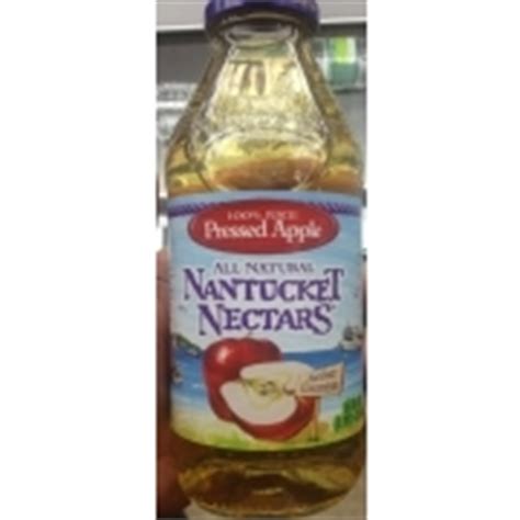 Nantucket Nectars 100% Juice Pressed Apple: Calories, Nutrition Analysis & More | Fooducate