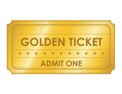 Large Golden Ticket Tims Printables