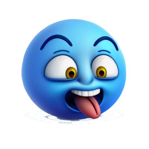 10 Blue Emoji Face With Transparent Background