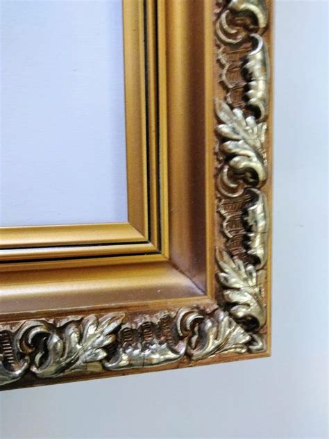 85 X 11 Gold Ornate Wood Picture Frame Etsy Wood Picture Frames