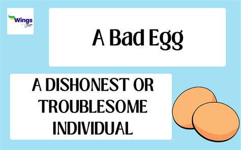 A Bad Egg Idiom Meaning Examples Synonyms Leverage Edu