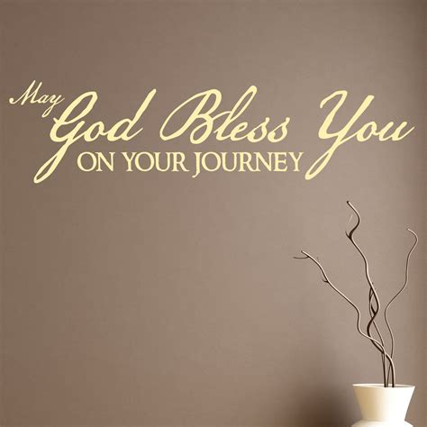 May God Bless You Religious Quote Wall Sticker World Of Wall Stickers