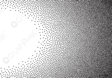 Dotwork Gradient Background Black And White Scattered Stipple Dots