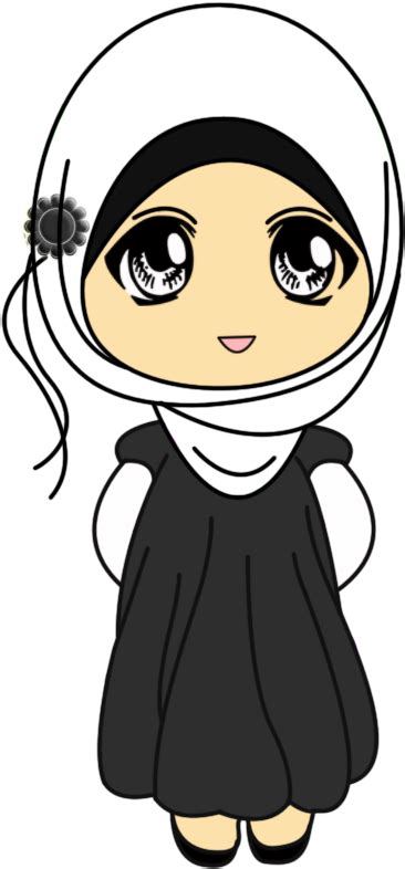 Chibi Clipart Muslimah Download Gambar Kartun Muslimah Png Image With