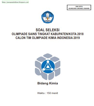 Soal dan pembahasan osn matematika smp tingkat provinsi 2018. DONWLOAD SOAL OLIMPIADE SAINS KIMIA TINGKAT KABUPATEN/KOTA (OSK) TAHUN 2018 - JUARA PENDIDIKAN