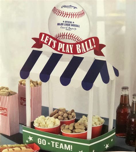 Baseball Snack Stand Baseball Concession Stand Baseball Etsy