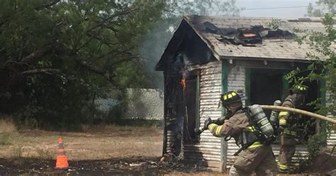 Fire Engulfs House In East San Angelo