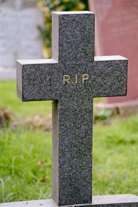 Gravestone Cross Rip Stock Image Image Of Died Marker 44696879
