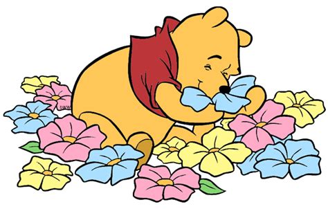 Select from 32082 printable crafts of cartoons, nature, animals, bible and many more. Clip art of Winnie the Pooh smelling flowers # ...