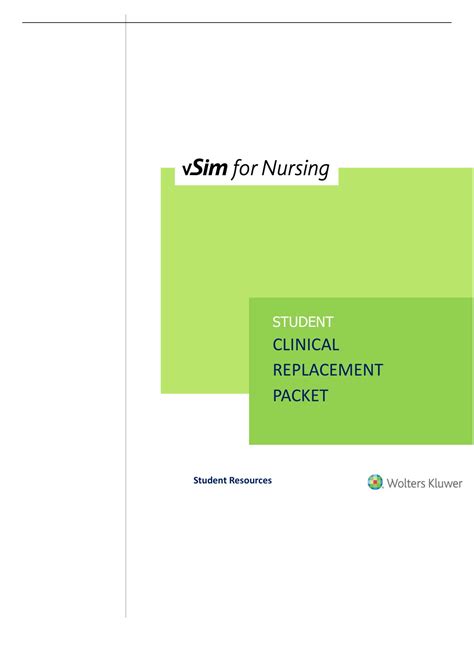 Nursing Andrew Davis Vsim Clinical Replacement Packet Nursing