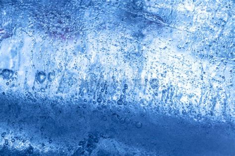 Blue Ice Block Surface Texture Stock Image Image Of Background