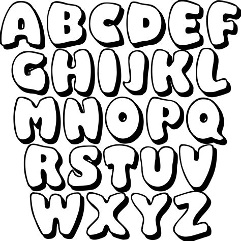 Free Printable Bubble Letter | Images and Photos finder