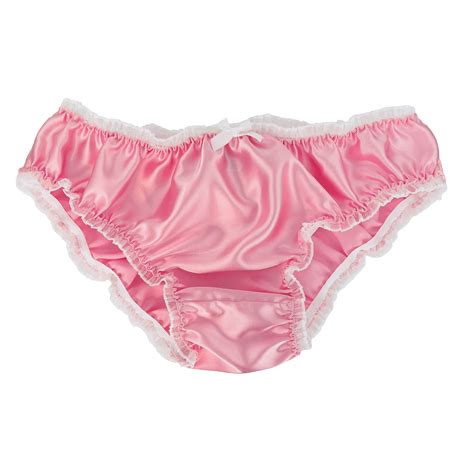 culotte à volants satin frilly sissy bikini knicker sous vêtements slips tailles 6 20 ebay