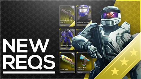 Halo 5 New Mythic And Legendary Reqs Gold Req Pack Opening January