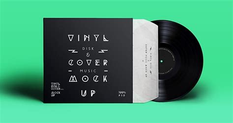 vinyl record psd mock ups hipsthetic