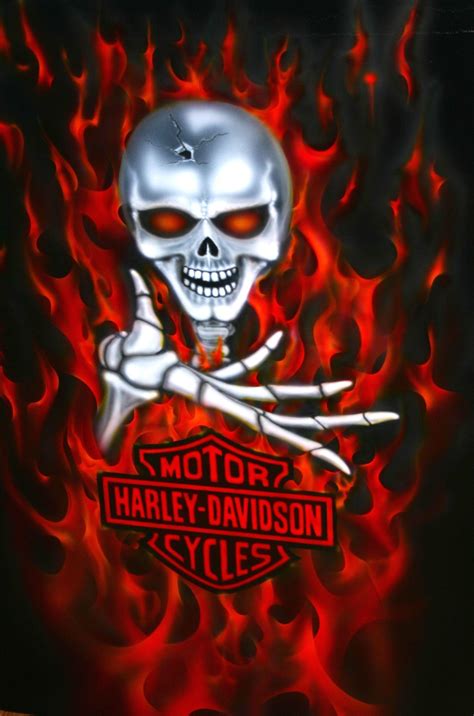 Harley Davidson Skull Wallpapers Wallpaper Cave