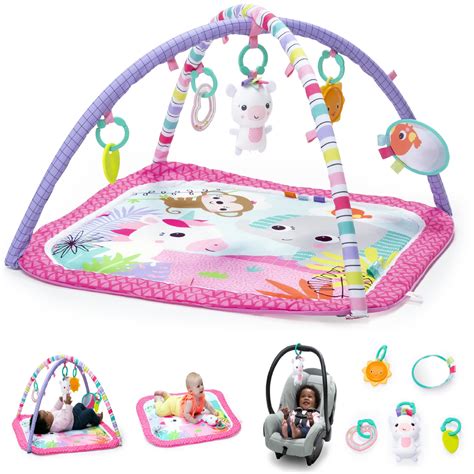 Bright Starts Unicorn Crew Activity Gym And Play Mat With Taggies