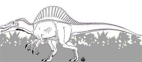 Print to color at home or use the online coloring machine to decorate with your favorite prehistoric colors! Best Spinosaurus Coloring Page