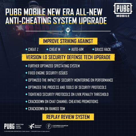 For starters, the developer will be improving preventive. La nouvelle mise à jour anti-triche de PUBG Mobile s ...
