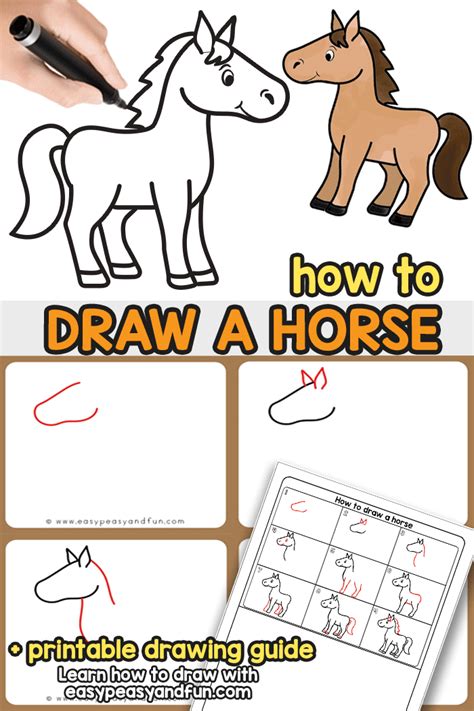 How To Draw A Horse Step By Step How To Draw A Horse Step By Step For