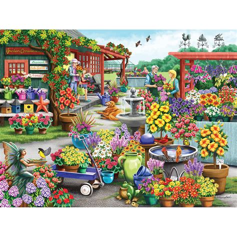 Shopping For The Garden 300 Large Piece Jigsaw Puzzle Bits And Pieces