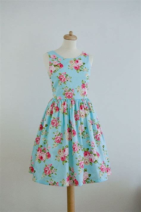 Looking for the most gorgeous floral bridesmaid dresses online? Mokkafiveoclock Floral Blue with Roses Dress (Custom Made ...